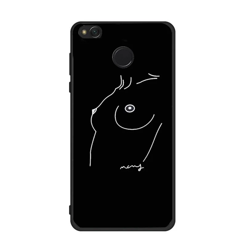 Силиконовый чехол Star Moon для Xio mi Red mi Note 5 Pro Note 4 5A, роскошный Художественный Черный чехол для телефона Xio mi Red mi 4X mi A1 5X Funda - Цвет: black