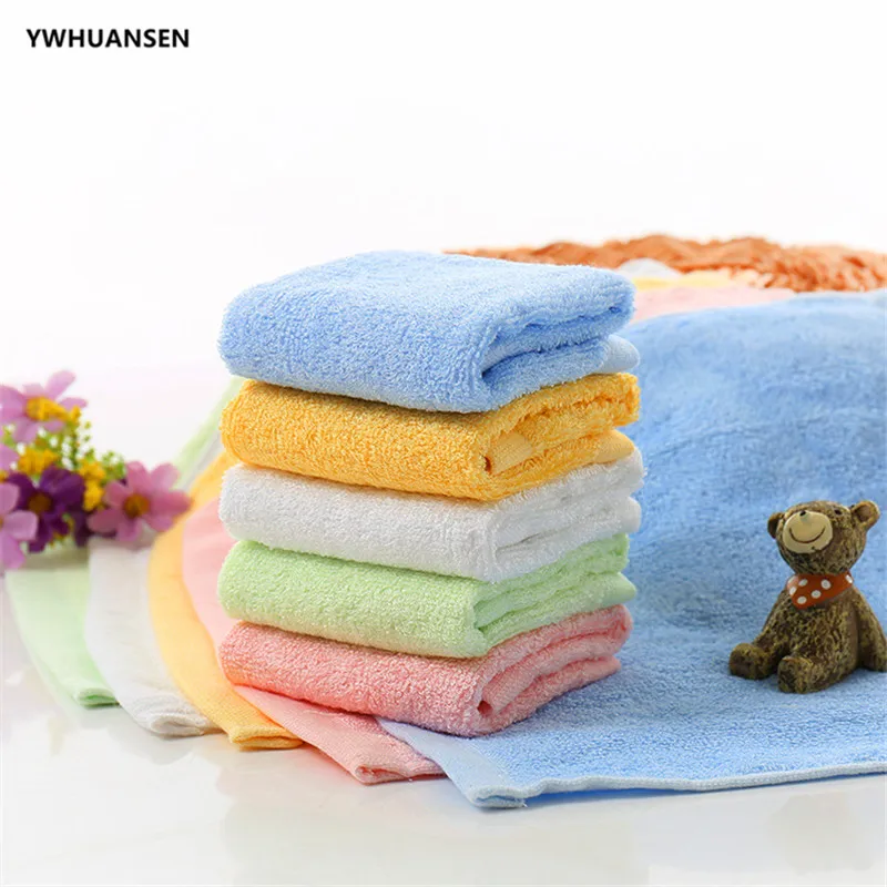 YWHUANSEN 5 шт./лот 25*25 см ультра мягкие Детские мочалки для ванны из вискозы бамбука