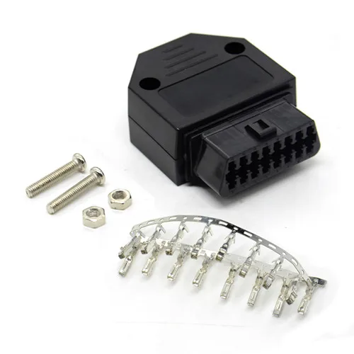 OBD с разъемом «папа» OBD2 16Pin разъем адаптер OBD II OBDII разъем J1962f OBD2 разъем 1962 есть ; - Цвет: J1962F