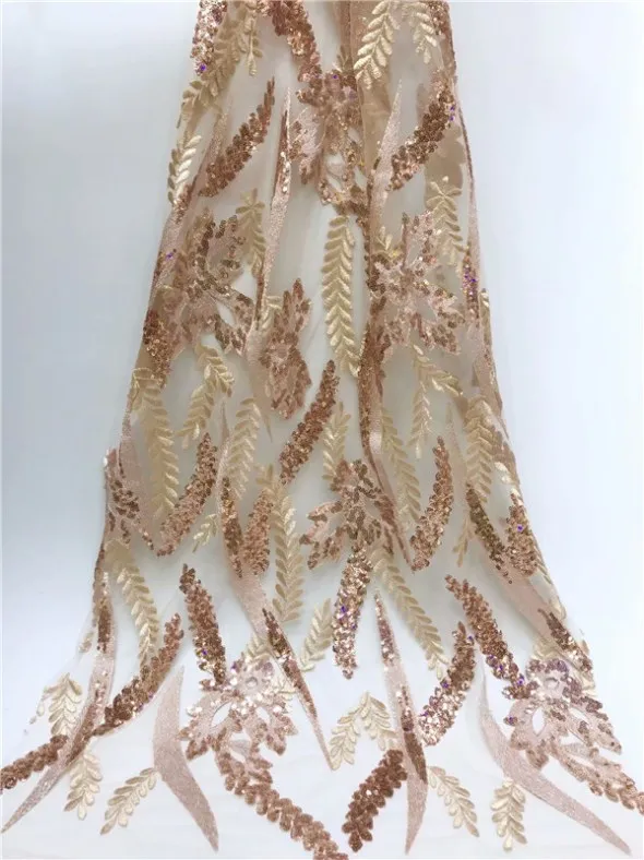 Последняя французская кружевная ткань в нигерийском стиле красная