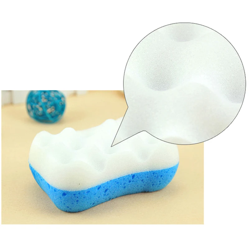 Высококачественная мягкая ткань 4 шт губки для ванной душ скрубберы