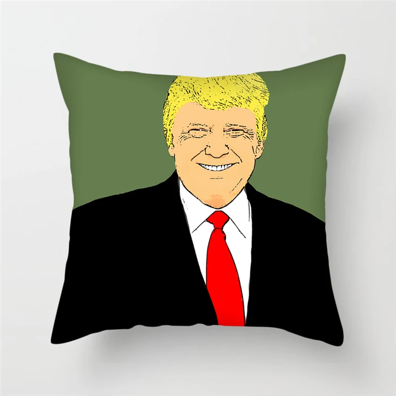 Fuwatacchi различные Дональд Трамп Веселая наволочка Подушка с портретом Чехлы для