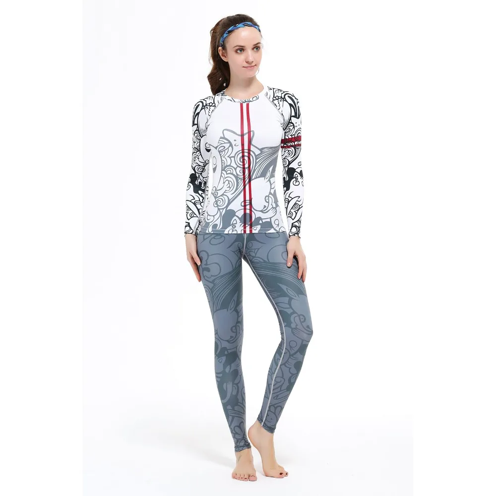 Костюмы для йоги топ и брюки женские спортивные Комбинезоны бега фитнеса