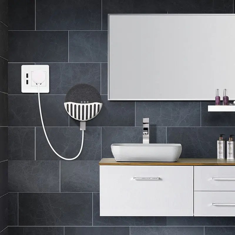 Мини голосовой помощник для Google Home Компактный настенный кронштейн кухни ванной