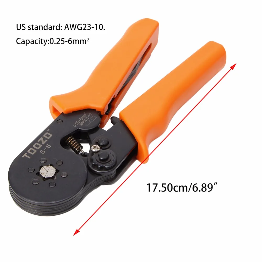 

Terminal Crimping Tool Bootlace Ferrule Crimper Wire End Cord Pliers 0.25-6 squaremm M02
