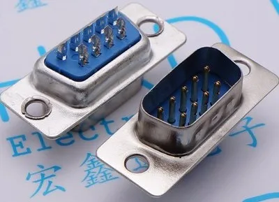 

10Pcs DB9 Male Welded Connector RS232 serial port DB9 adapter