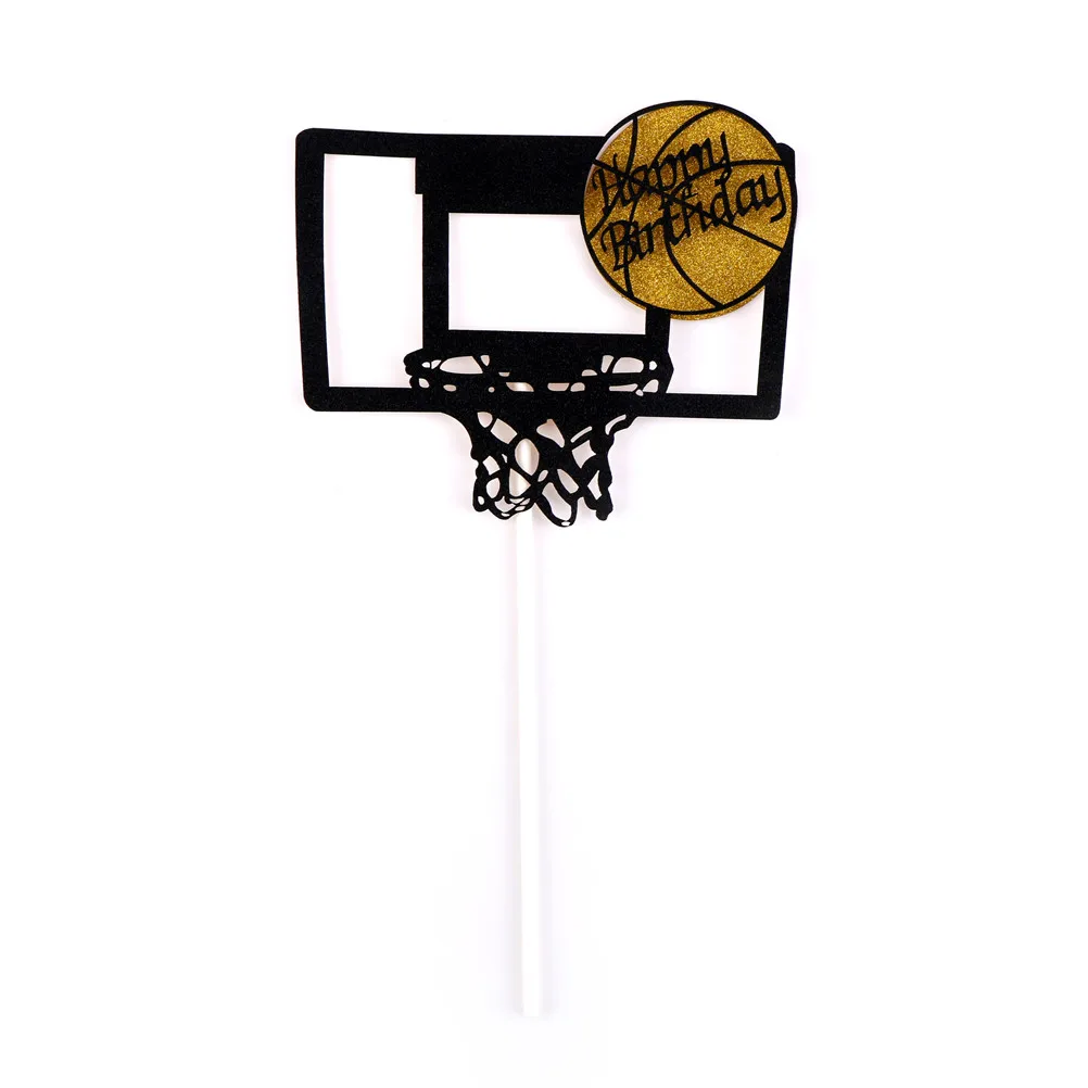 Баскетбол Кекс Торт Топперы художественная дверь флажки для торта дети день