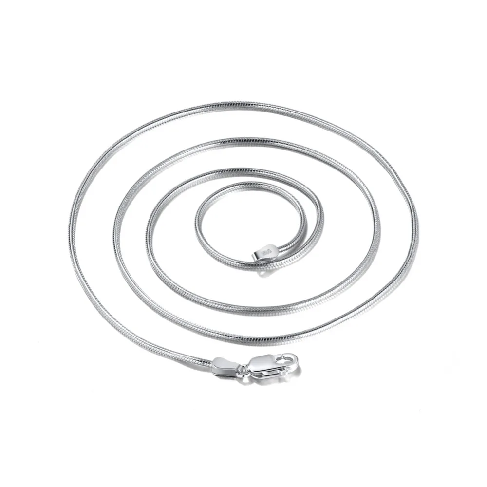 ORSA JEWELS серебряное ожерелье из натуральной 925 пробы, цепочка в виде змеи, модное ожерелье, цепочки без содержания свинца и никеля, 45 см, 50 см, ювелирное изделие SC09