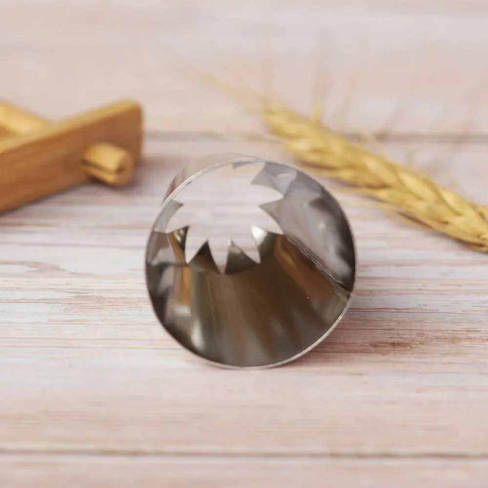 Кондитерская насадка #353 большого размера с закрытым звездами украшение торта