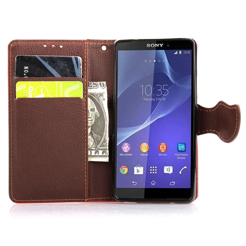 Роскошные листья Бумажник кожаный чехол для Sony Xperia Z3 Compact Fundas флип d5803 случае|case for