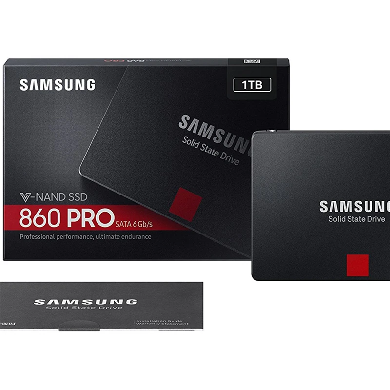SAMSUNG 860 PRO 256GB 512GB 1 ТБ Внутренний твердотельный диск 256g SSD SATA3 2," HHD MLC для ноутбуков настольных ПК