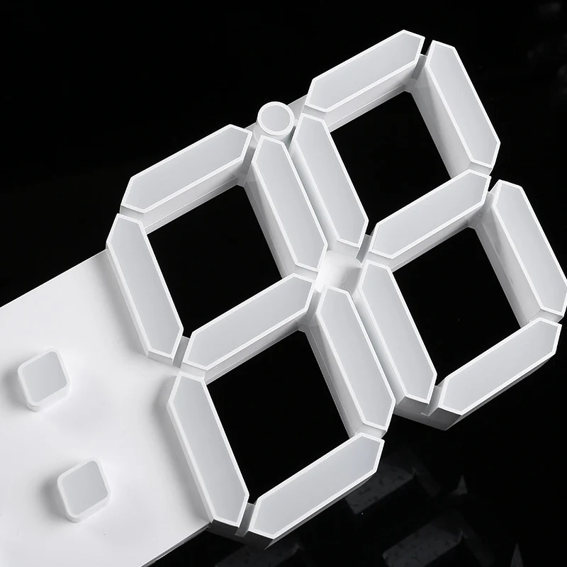 3D светодиодный настенные часы Современный цифровой Настольный будильник ночник