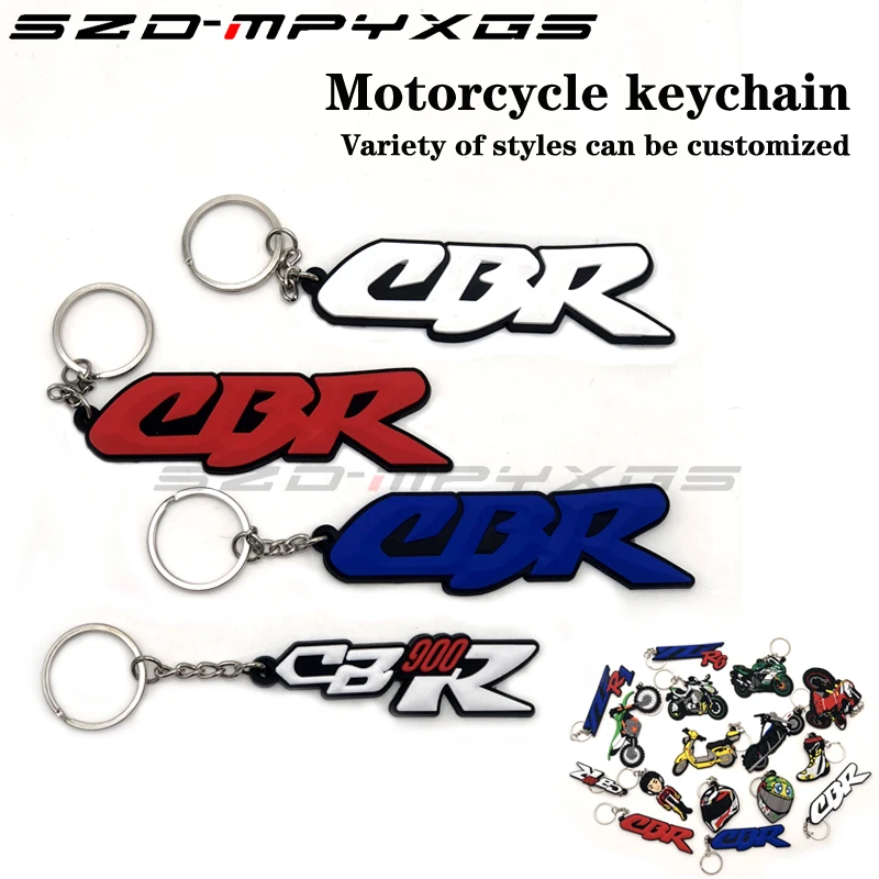Модель мотоцикла Форма Мягкий Каучуковый брелок для ключей Honda kawasaki BMW Harley Suzuki Yamaha