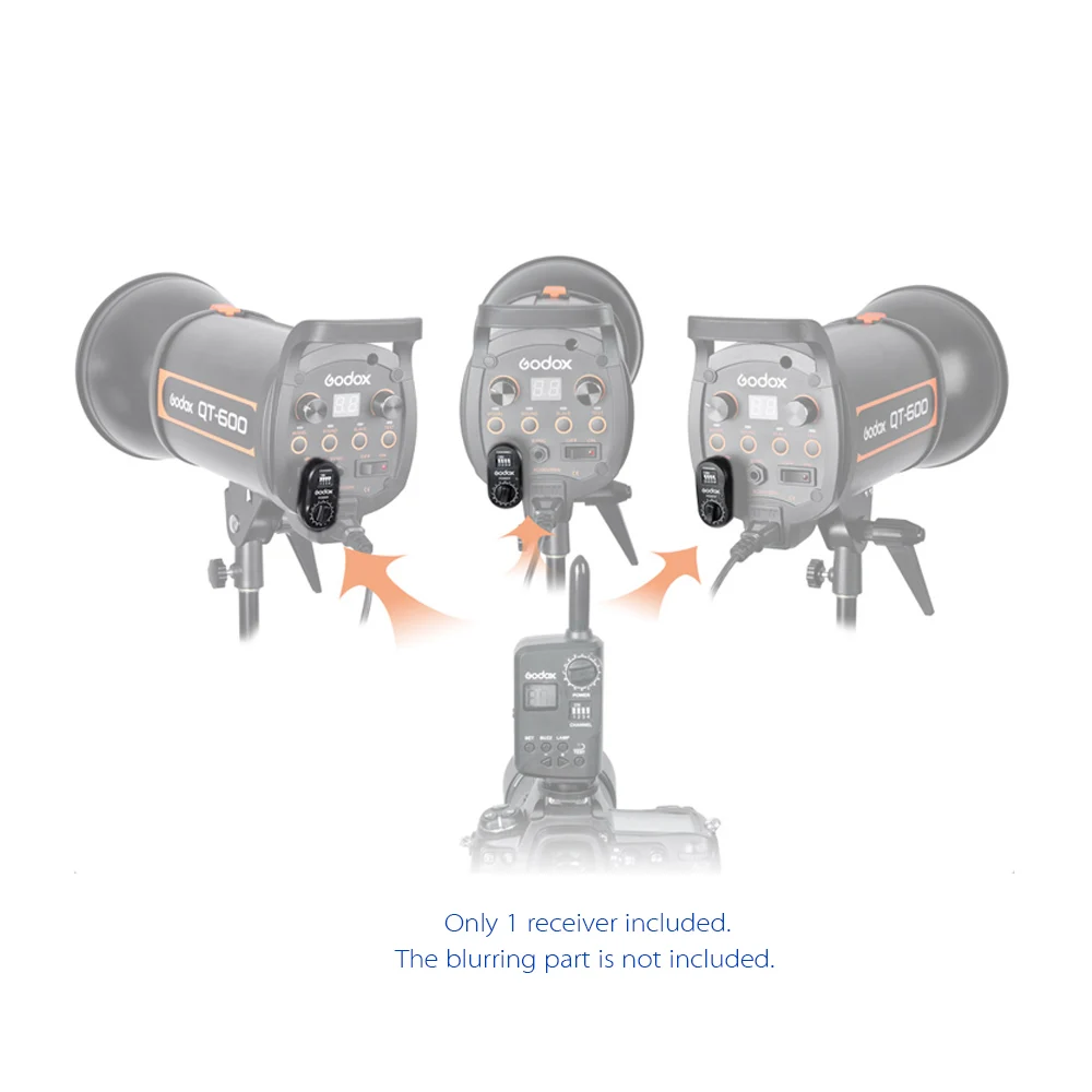 Оригинальный беспроводной триггер для вспышки Godox Speedlite или Studio Flash QT QS GT|shutter