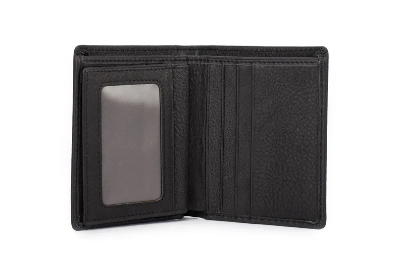 Hot selling new men's short wallet iron edge young men vertical trend card package wholesale QB2010 | Багаж и сумки