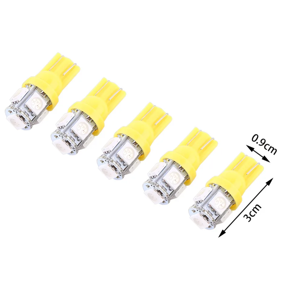 Оптовая продажа 20 шт. 12 В Авто T10 LED 2 5 Вт 5050 5SMD клиновидная дверь парковочная Лампа