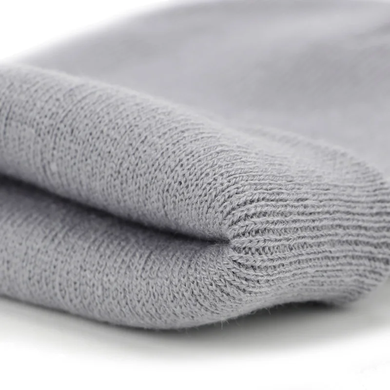 Однотонные вязаные облегающие шапки 2020 зимние теплые лыжные для мужчин и женщин