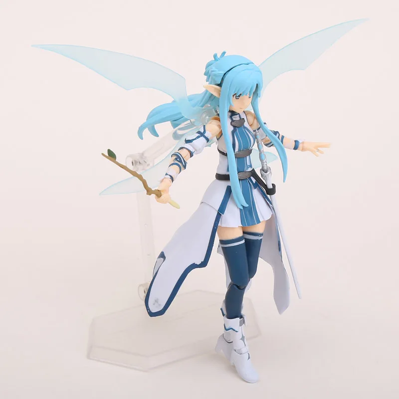 15cm Anime Sword Art Online II SAO Asuna ALO ver. Figma PVC Action Figure Collectible Model Toys Doll Christmas Gifts With Box|gift collection|art onlinesword art online |