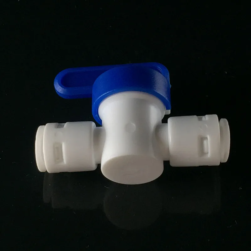 10pcs/lot 1/4&quot Plastic ball valve RO Water Purifier Parts pressure Regulator Valve Quick push in Connect ID6.35mm | Обустройство