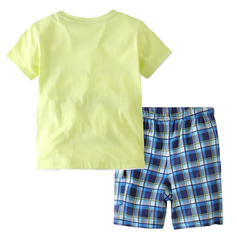 Children Cotton Clothing Sets Summer motorcycle Baby Boys Outfits Short Sleeve Tops and Shorts Kids Fashion Suits |