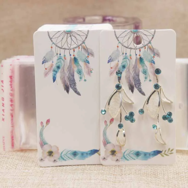(Последний стиль 2019) крафт бумага Marbling ювелирные изделия дисплей карты и ожерелье