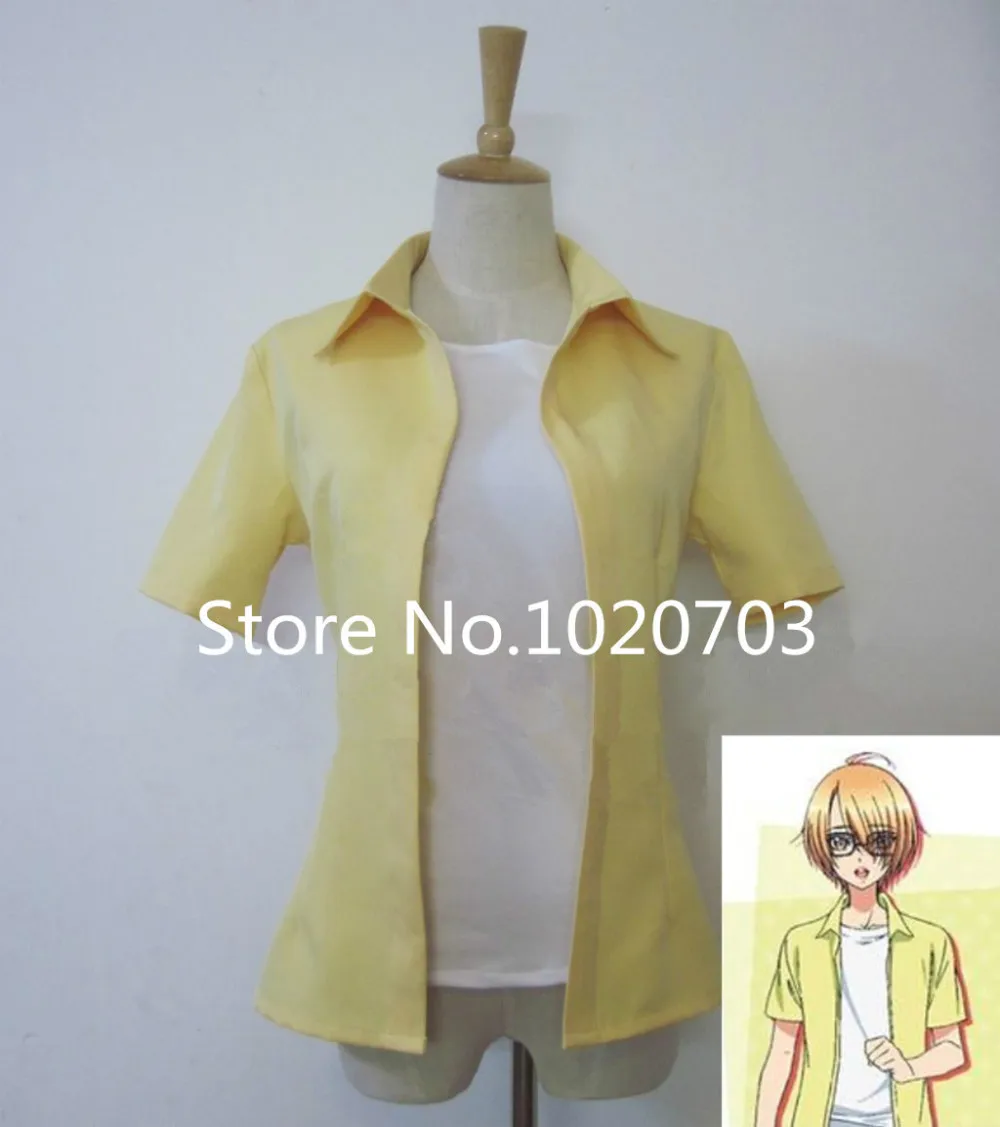 Love Stage! Изуми сена желтый костюм косплей рубашка + белая |