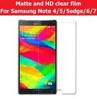 Антибликовая матовая пленка для Samsung Galaxy Note4 N9100 Note5 N9200 Note5 Edge Note6 Note7 HD прозрачная глянцевая пленка + ткань + розничная упаковка