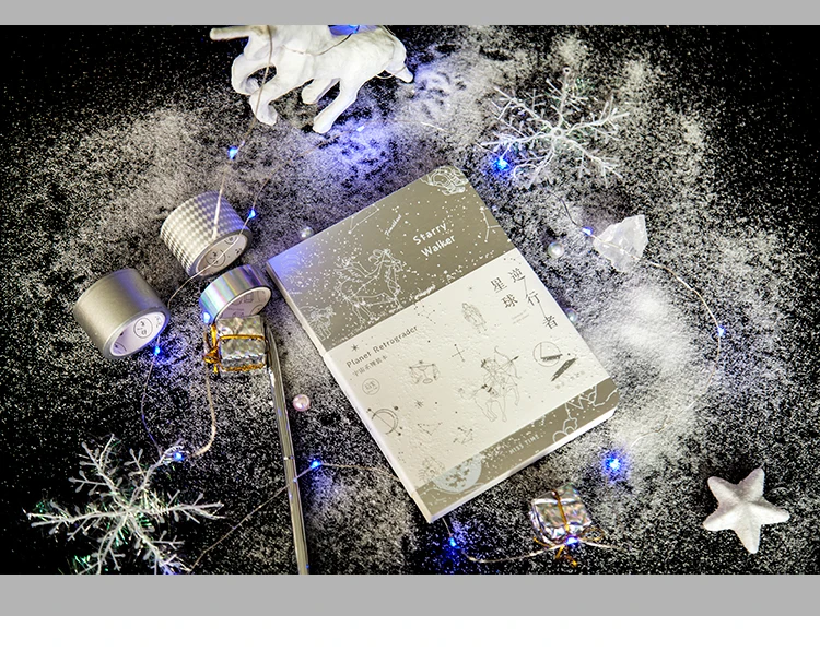 Блокнот Retrograde The Planet Bronzing gold silver Process Notepad астронавт тема рождественские подарки 1 шт