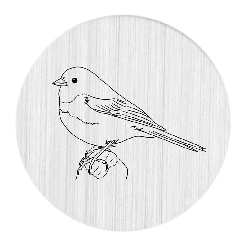 Милая задняя панель из нержавеющей стали 22 мм с птицами плавающая пластина