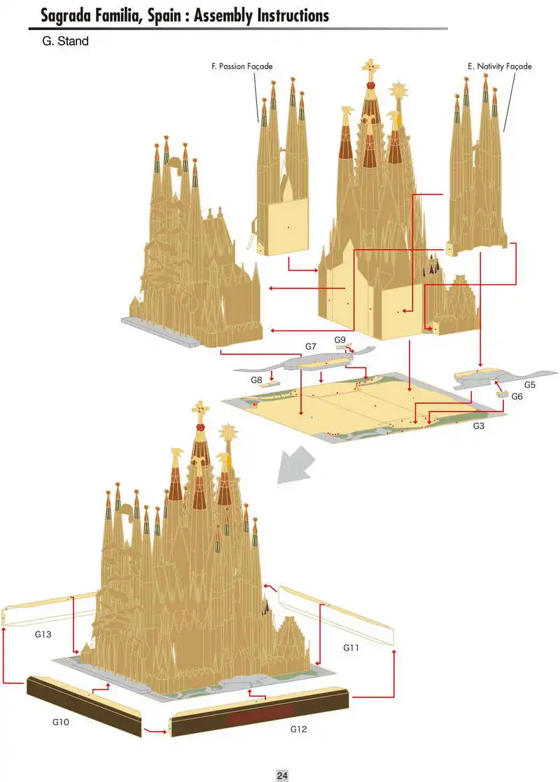 DIY Sagrada Familia, Испания Ремесленная Бумажная модель архитектура 3D DIY обучающие игрушки ручной работы игра-головоломка для взрослых