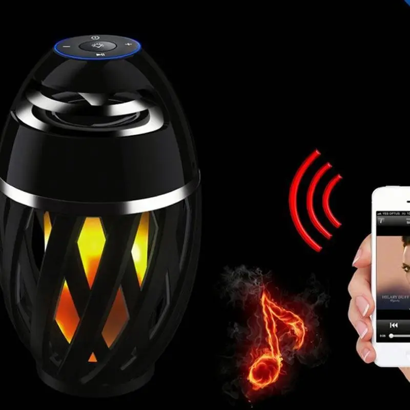 Горячее пламя Атмосфера лампы беспроводной портативный динамик bluetooth высокого