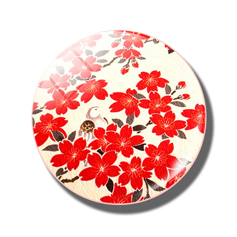 PACK OF 3 Магнит на холодильник в форме цветка художественный стеклянный кабошон 30 мм набор магнитов на холодильник наклейки на холодильник доска для сообщений креативный домашний декор - Цвет: PACK OF 3