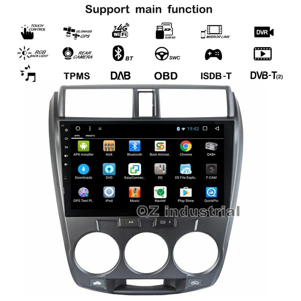 DVD плеер QZ 10 2 дюйма Android 8 1 T8 3G 4G GPS BT Wi Fi|Автомагнитолы| |