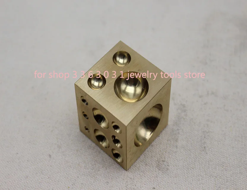 38 мм латунные Dapping инструменты Размер Goldsmithing инструменты квадратный Dapping Блок