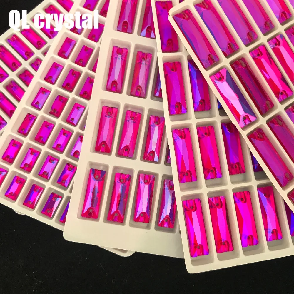 Цветная обувь всех размеров с павлином AB длинная полоса ПРИШИТАЯ Кристальные