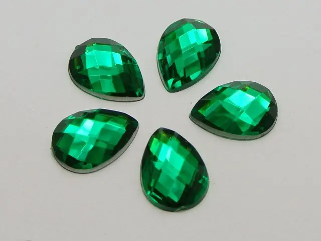 200 шт. без отверстия 13x18 мм смешанные цветные акриловые плоские каплевидные