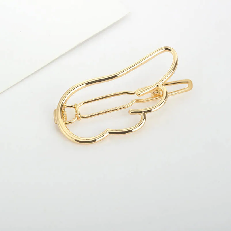 Золотистые и серебристые заколки для волос в виде крыльев птиц оленей ключей