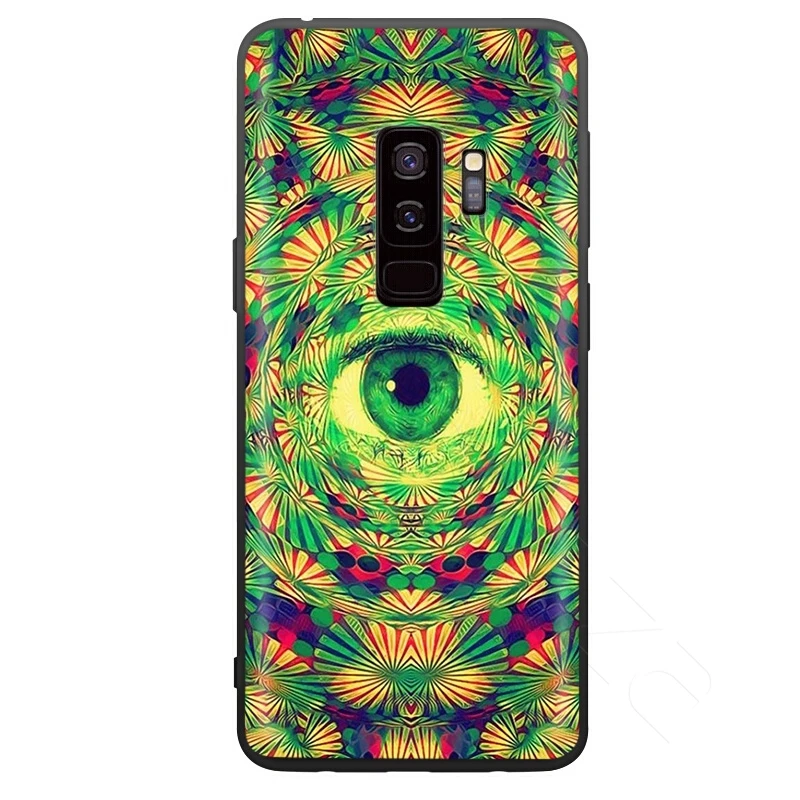 8 Lavaza психоделическая футболка художественный чехол для samsung Galaxy S10 S9 S8 S7 S6 Plus Note 9 8 M30 M20 M10 край - Цвет: 8