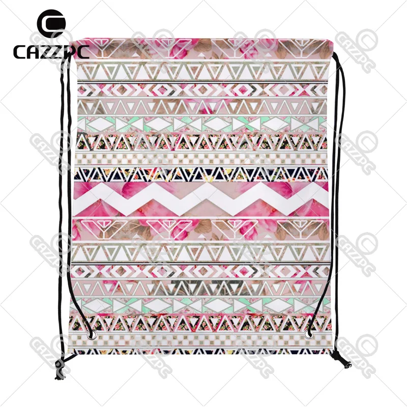 Girly розовый белый цветочный геометрический абстрактный ацтекский Богемия