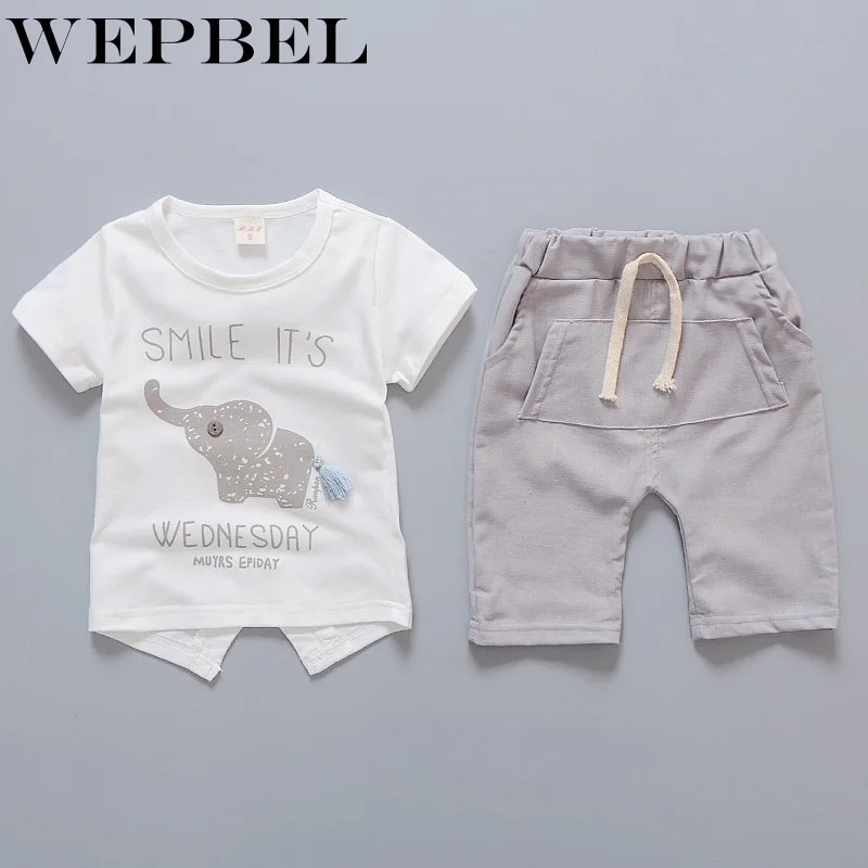 WEPBEL/комплект одежды из 2 предметов для маленьких мальчиков и девочек комплект