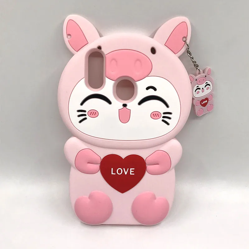 love cat pink Для huawei Nova 3 3i чехол силиконовый мягкий 3D милый мультяшный Единорог Ститч Минни кошка задняя крышка для телефона чехол s для huawei P Smart Plus - Цвет: love cat pink