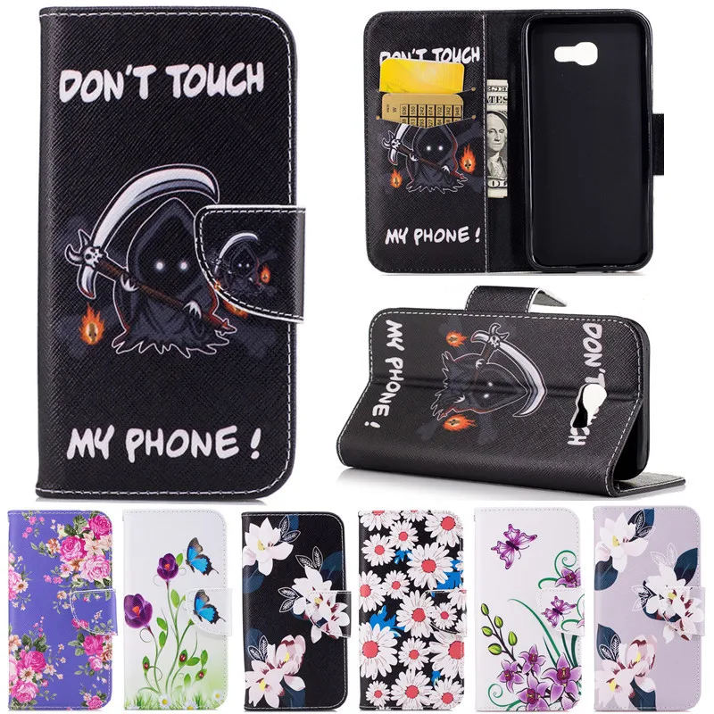 Кожаный чехол с откидной крышкой чехлы для телефонов Samsung Galaxy A3 A5 2017 A320 A520 SM A320F|case