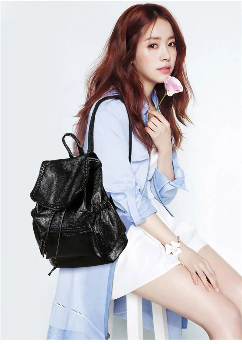 Модный Дорожный рюкзак для женщин 2018 водонепроницаемый женский из искусственной