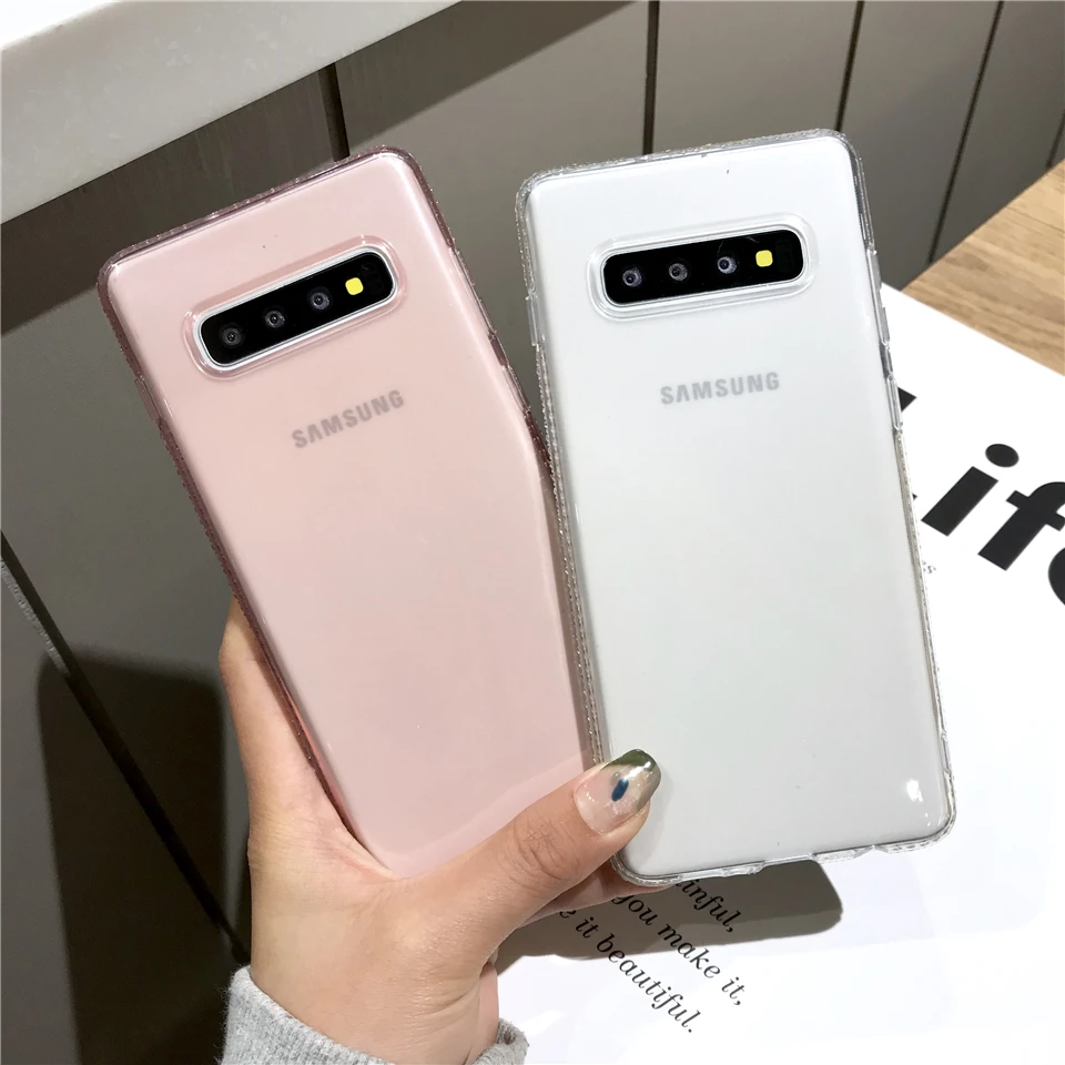 S10E Алмазный чехол для Samgung J7 Pro J5 J3 A3 A5 A7 2017 J4 J6 J8 A6 A8 2018 S10 Plus S9 S8 Note 9 Блестящий