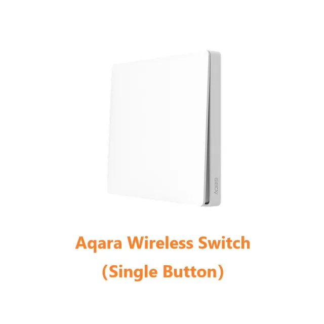 Wireless 1 Button Xiaomi Aqara, настенный светильник, переключатель ZigBee, нейтральная версия, одна двойная кнопка, ключ, умный дом для MiHome, приложение MIJIA, шлюз, обновлен - Цвет: Wireless 1 Button