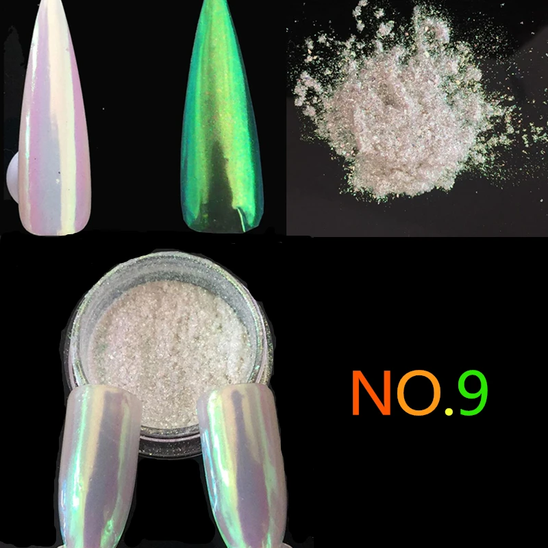 0.2 г ногтей Неон Аврора пигмент Единорог порошок Русалка искусство ультра тонкий