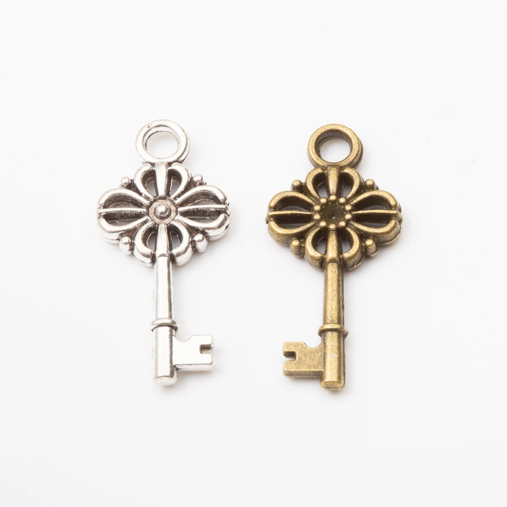 

20pcs fashion Jewelry key charm pendant for Necklace making 5709