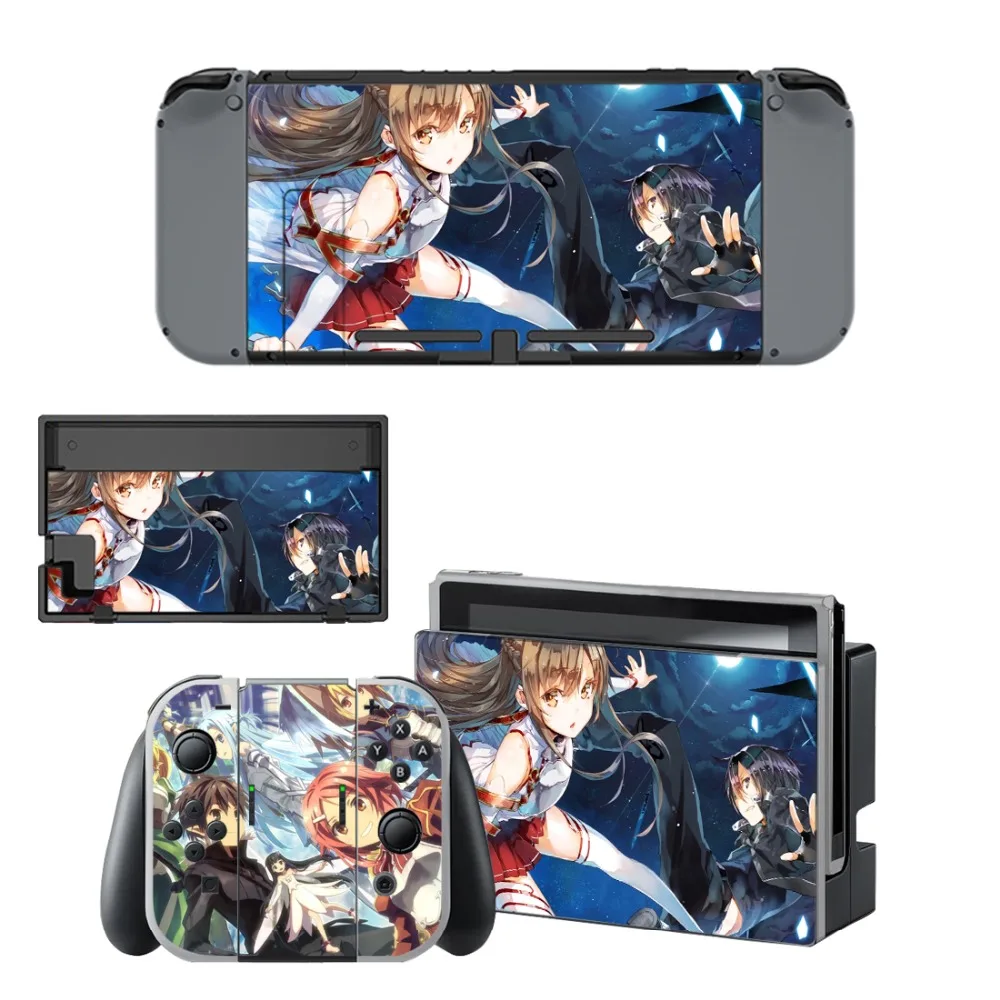 Sword Art Online наклейка для кожи виниловая наклейка для kingdoswitch наклейка для kingd Switch NS консоль и контроллер Joy-Con