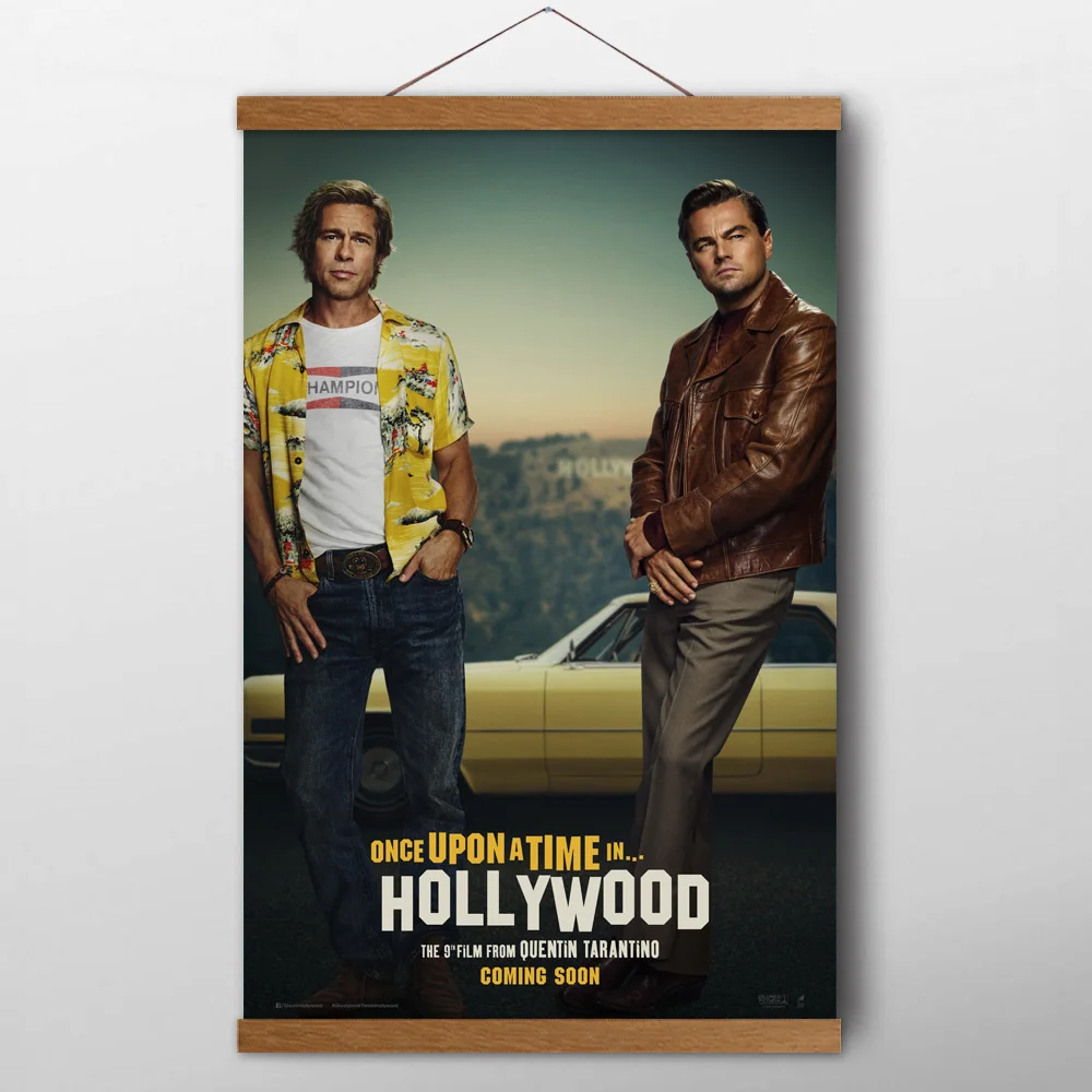 Once Upon a Time в Голливуд (2019) фильм настенный художественный постер картина шелковые