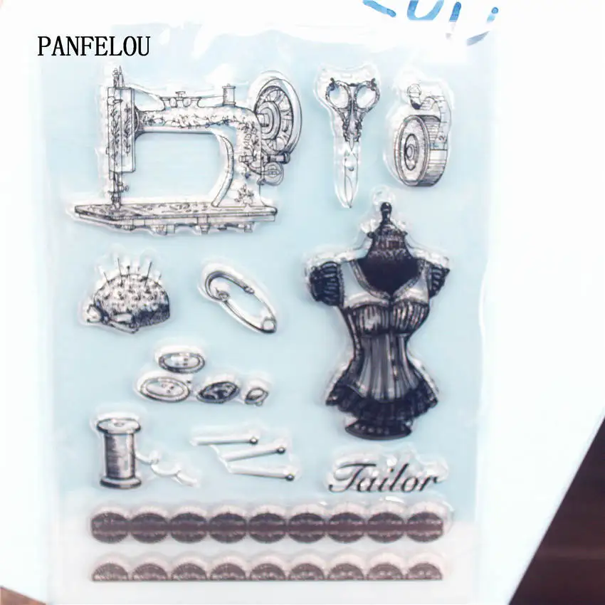 As picture PANFELOU список цветов Прозрачный штамп DIY силиконовые уплотнения Скрапбукинг/изготовление открыток/Фотоальбом украшения принадлежности Листы - Цвет: As picture